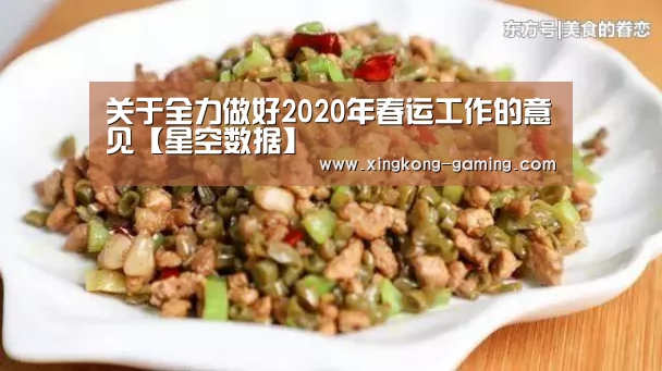 关于全力做好2020年春运工作的意见【星空数据】(图3) 星空快讯